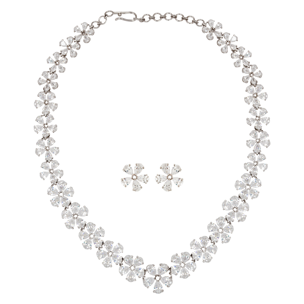 Petal Cascade Necklace Set