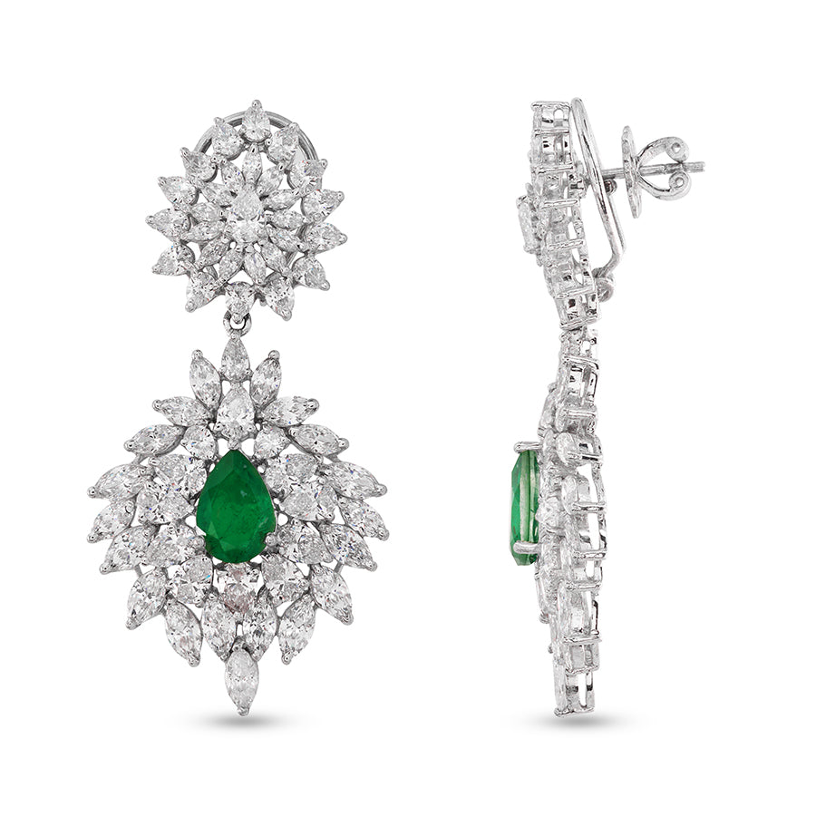 Mystic Shape Emerald Dangler