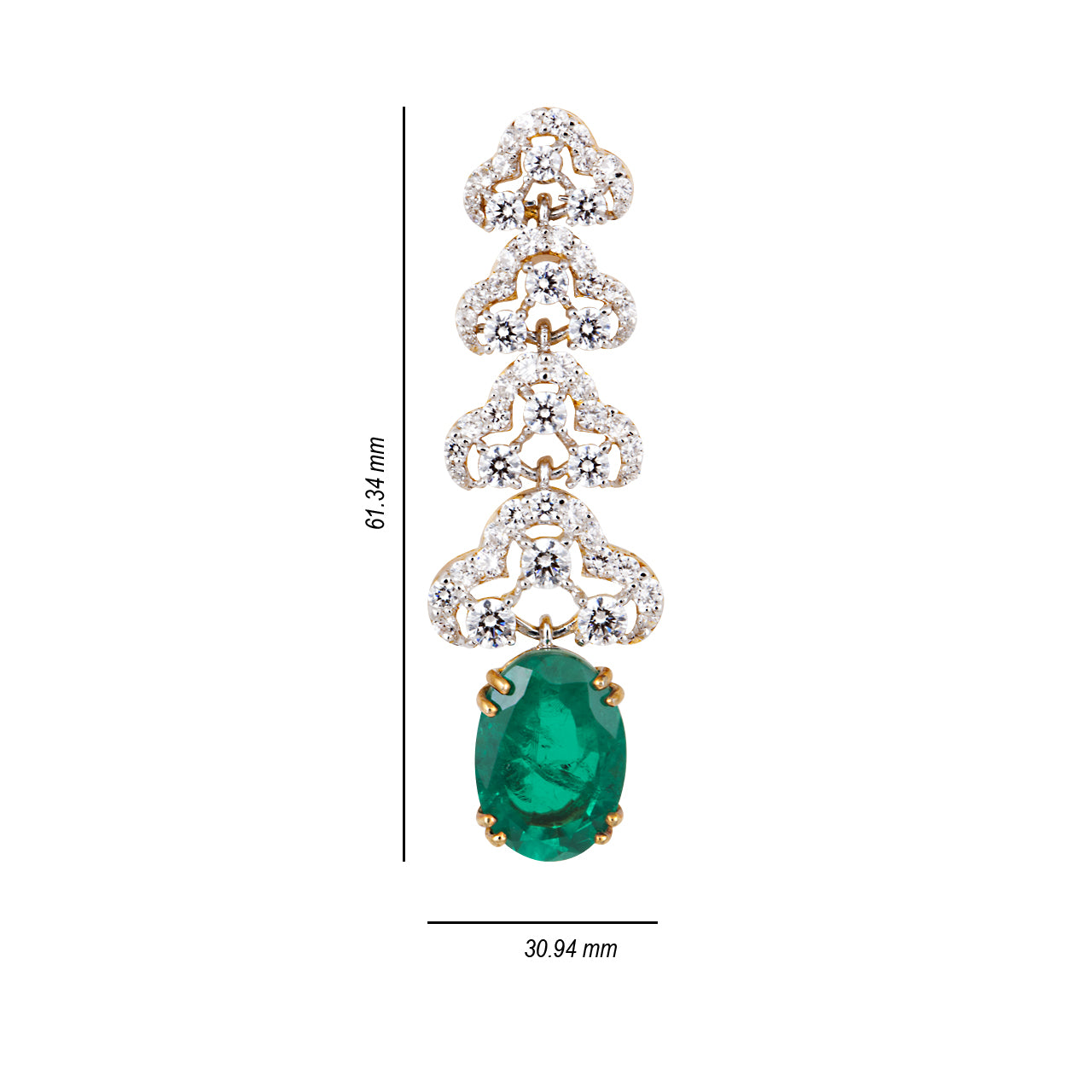 Celestial Emerald Dangler