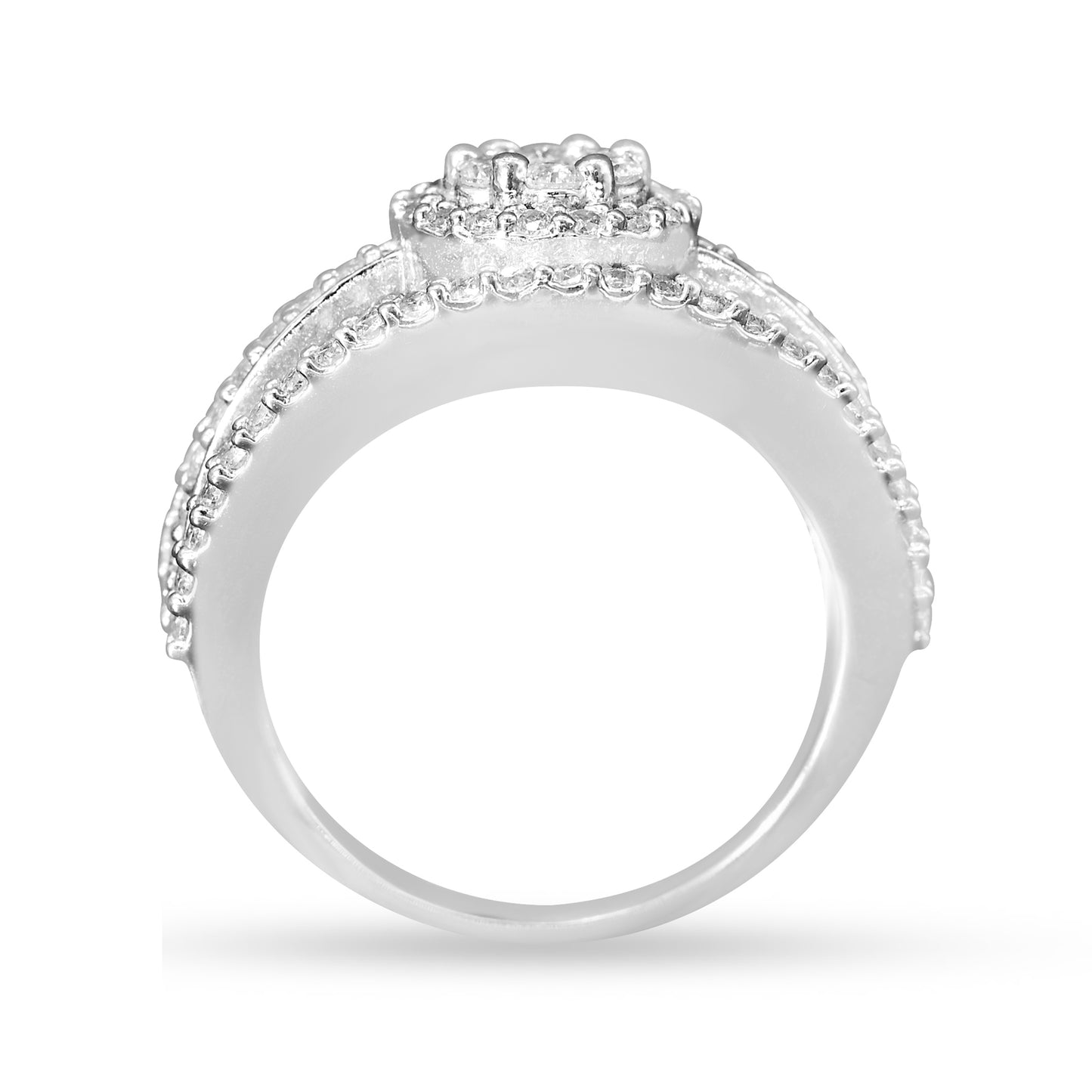 Opulent Sparkle 3 Band Ring