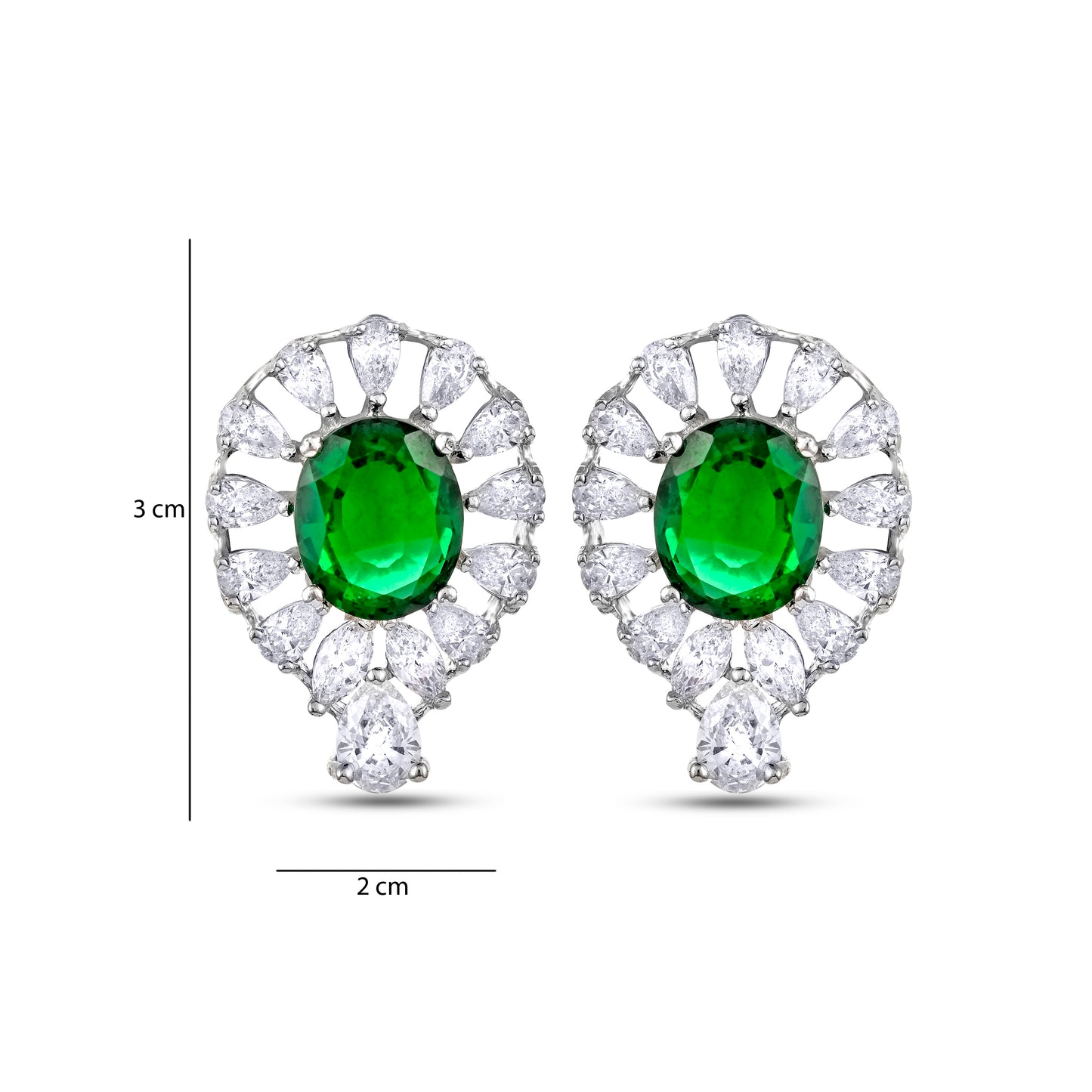 Luxe Evergreen Studs