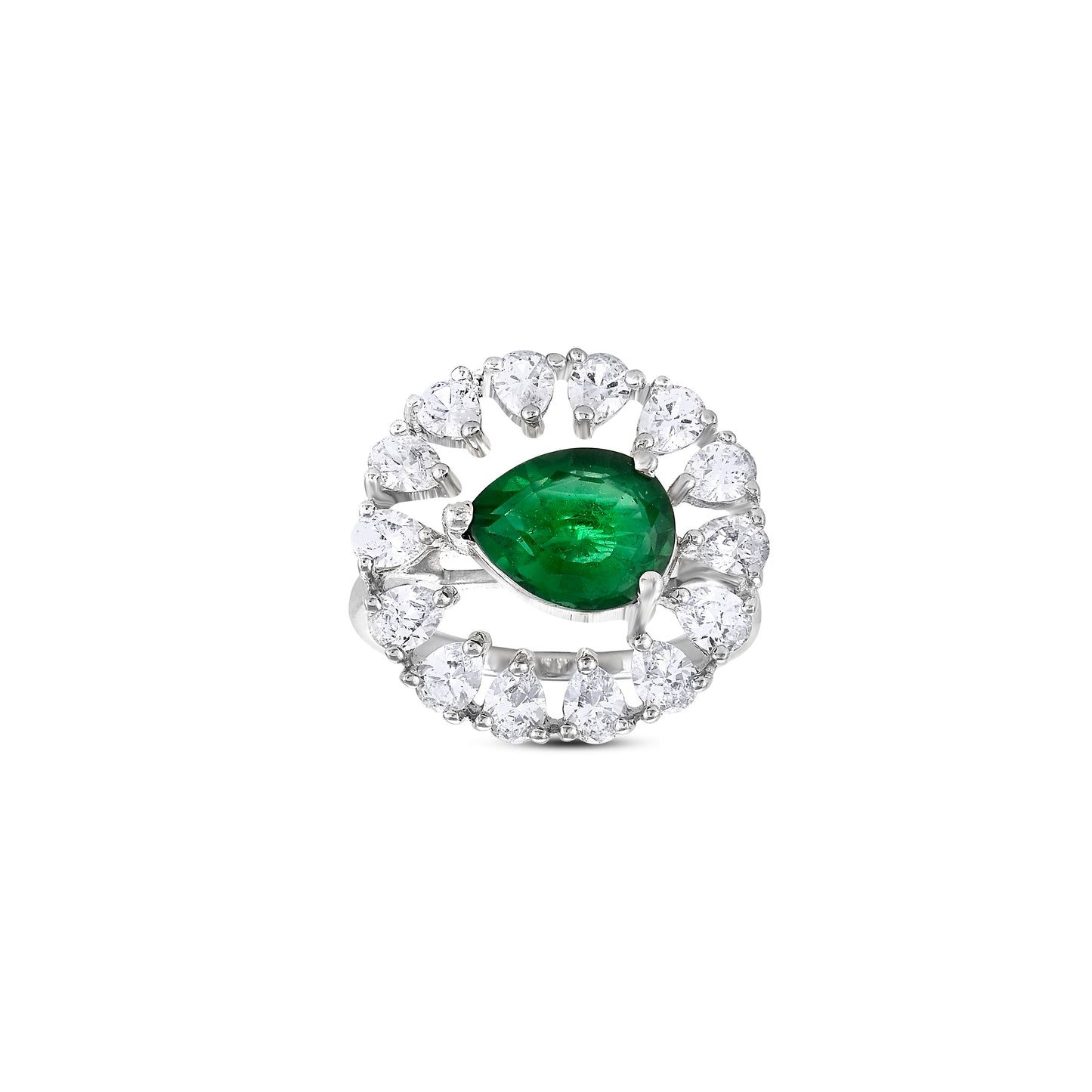 Aurora Green Emerald Ring