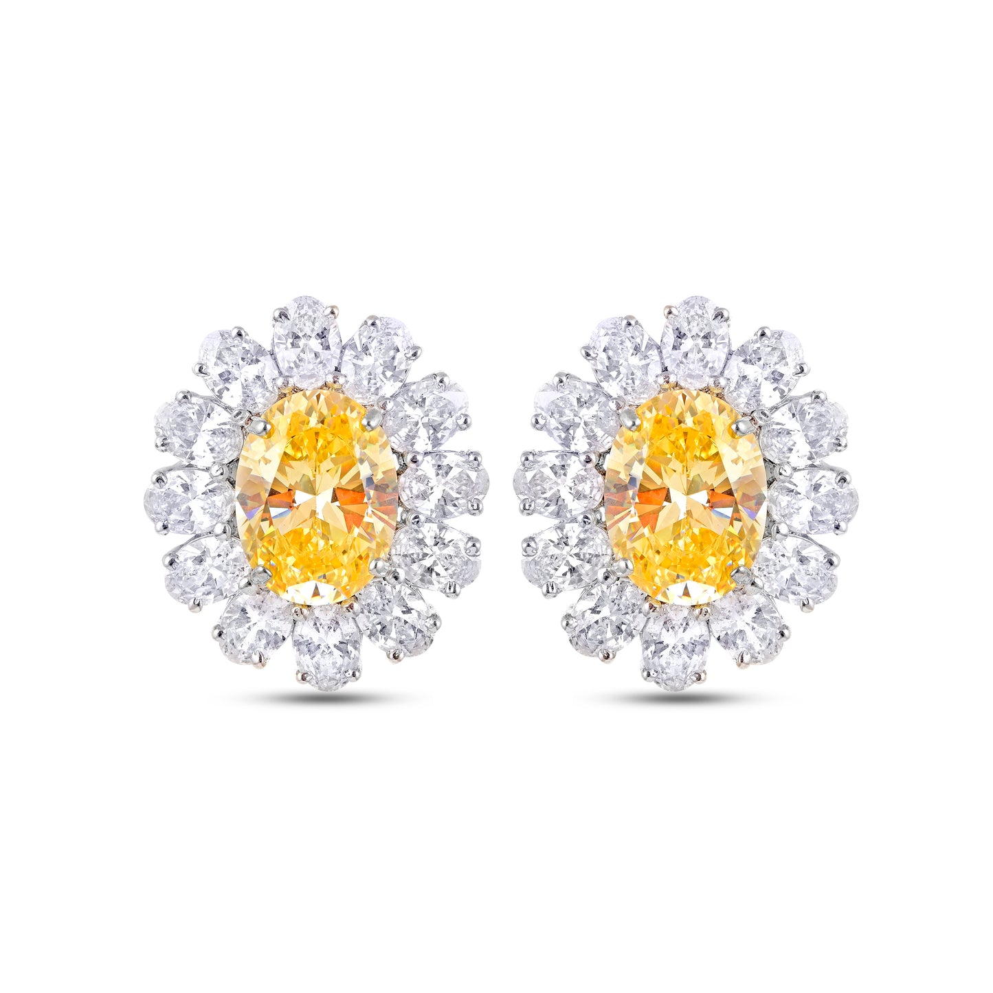 Golden Radiance Yellow Sapphire Studs