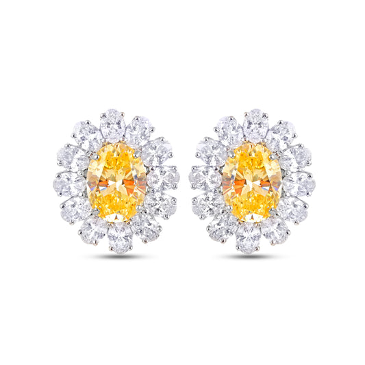 Golden Radiance Yellow Sapphire Studs