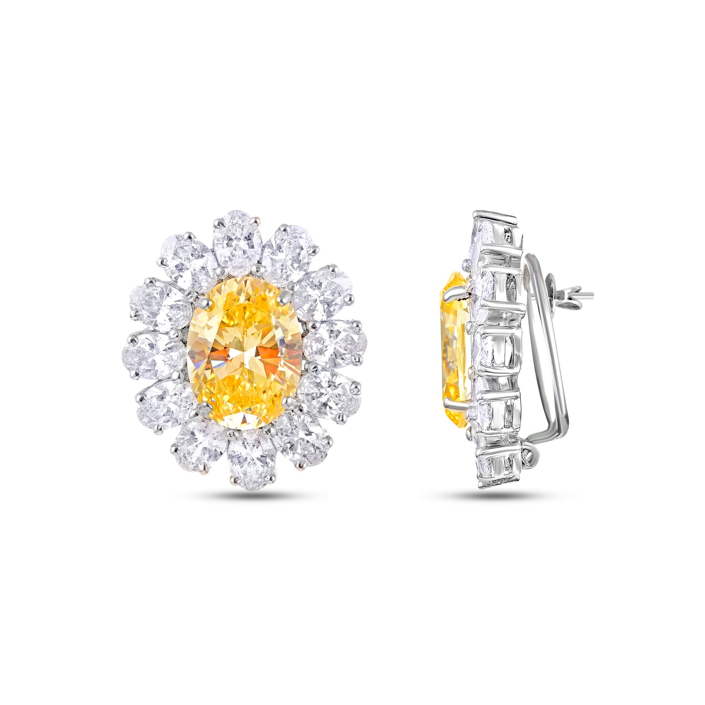 Golden Radiance Yellow Sapphire Studs