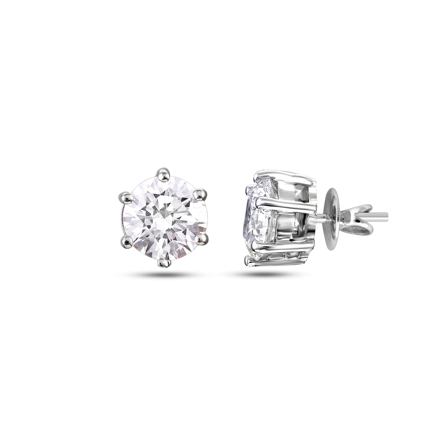 2 ct Solitaire Earring