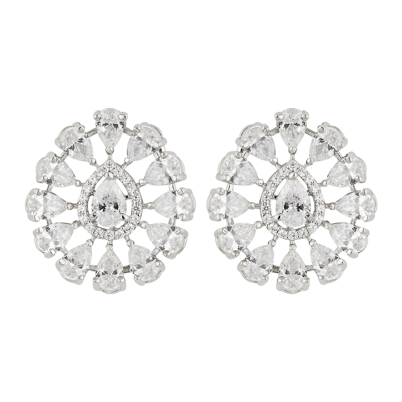 Luxe Drop Cluster Studs