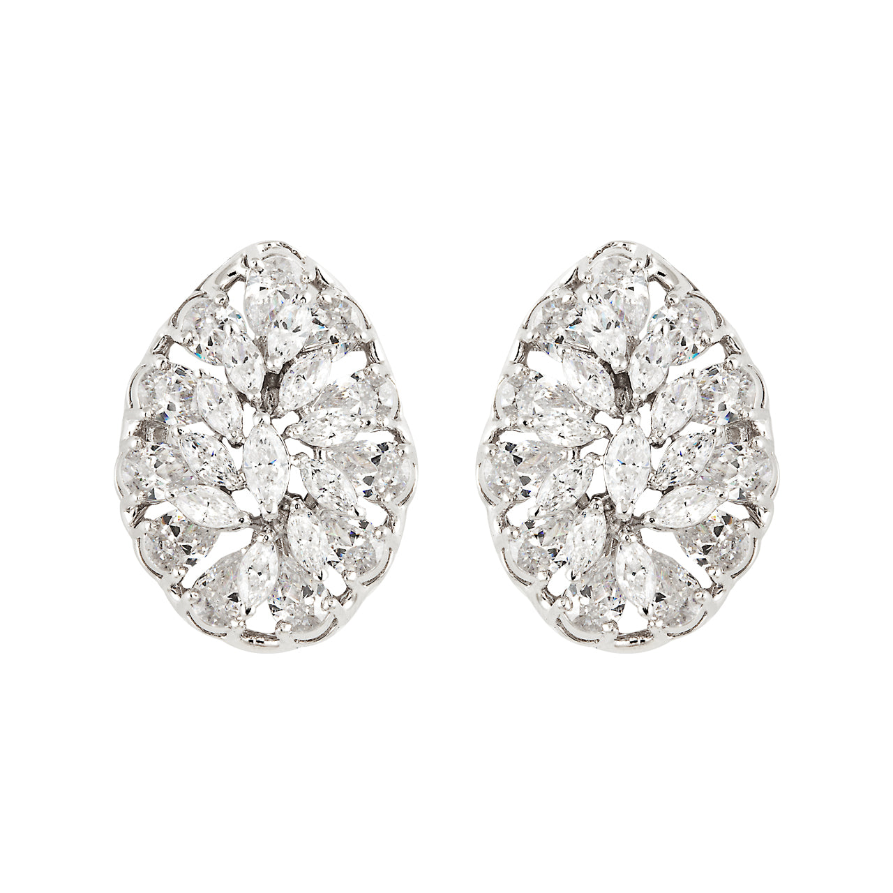 Gleaming Duo Marquis Drop Studs