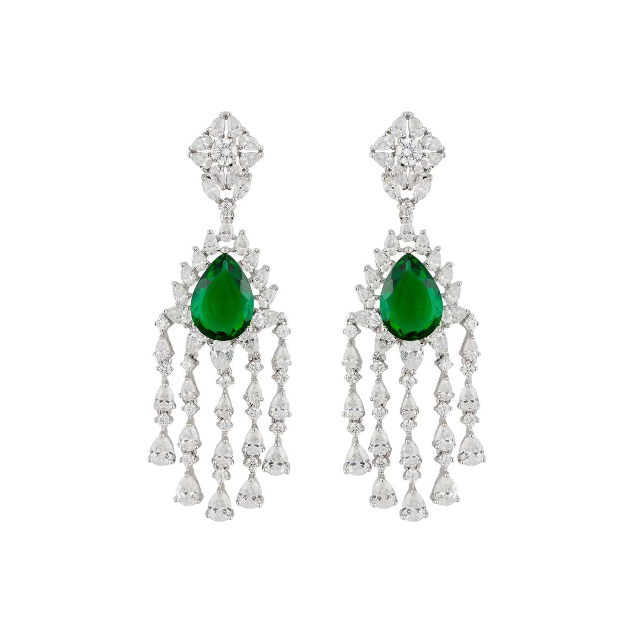 Emerald Twilight Dangler Earrings