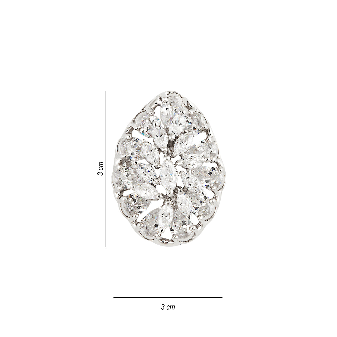 Gleaming Duo Marquis Drop Studs