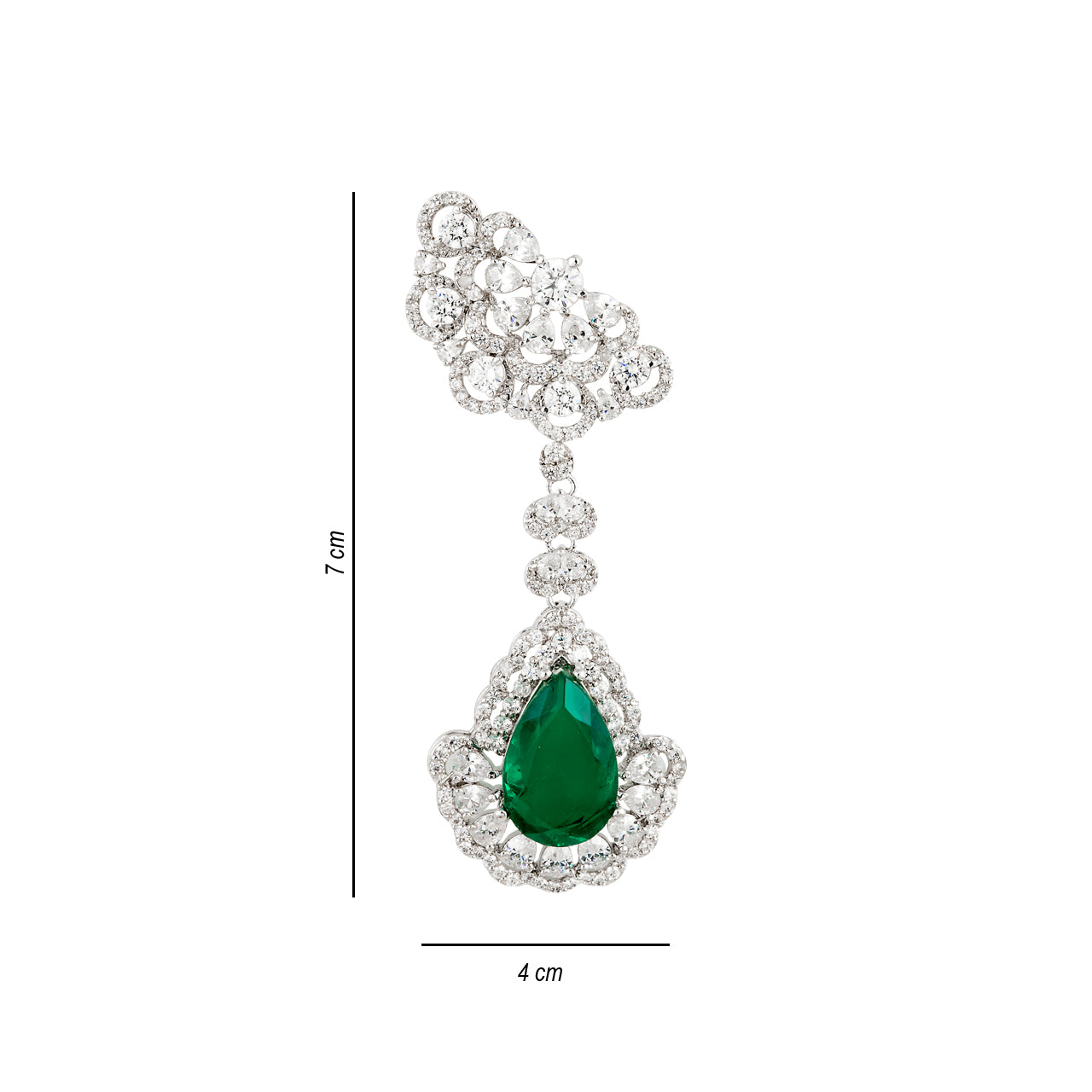 Mystic Emerald Dangler Earrings