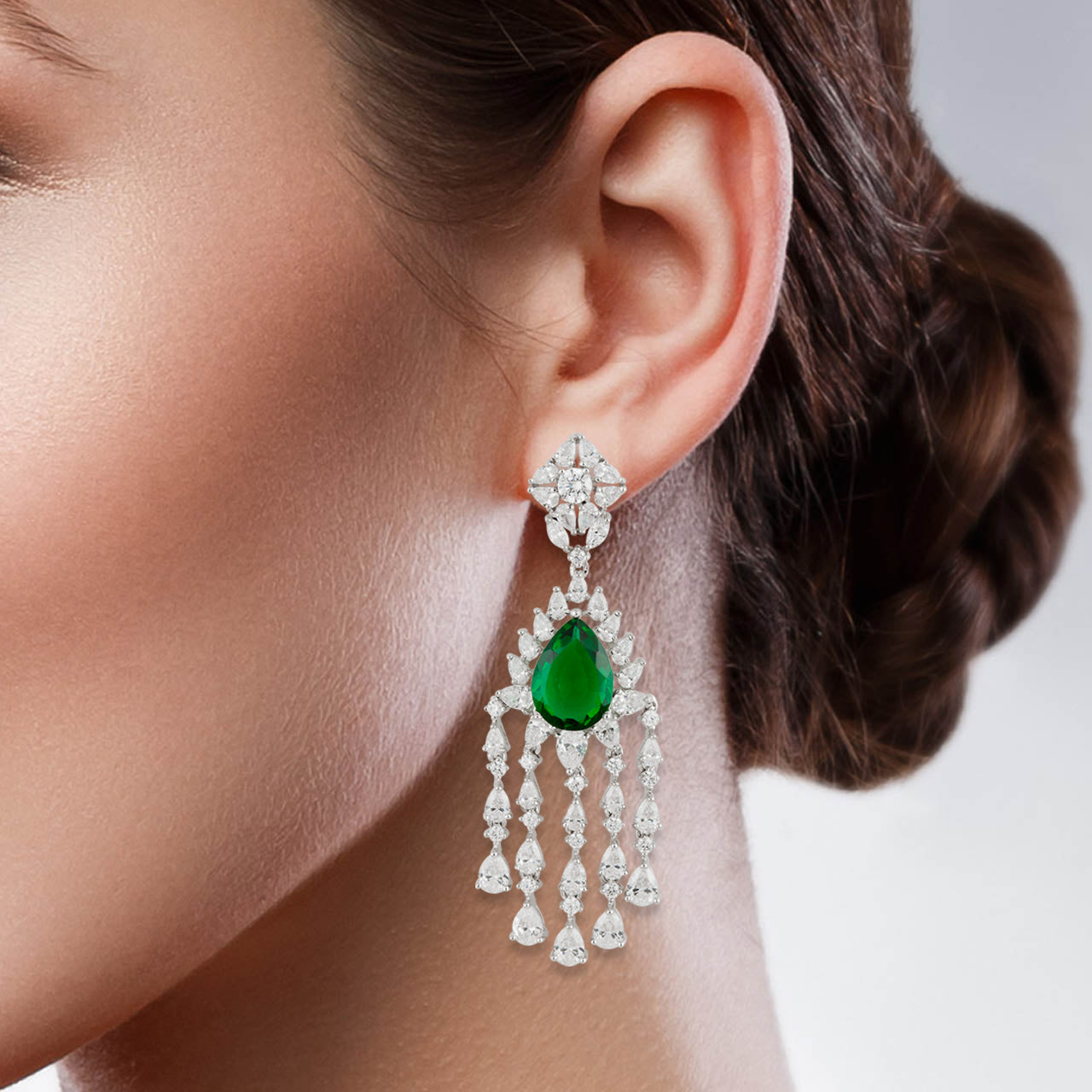 Emerald Twilight Dangler Earrings