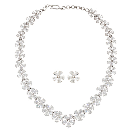 Petal Cascade Necklace Set