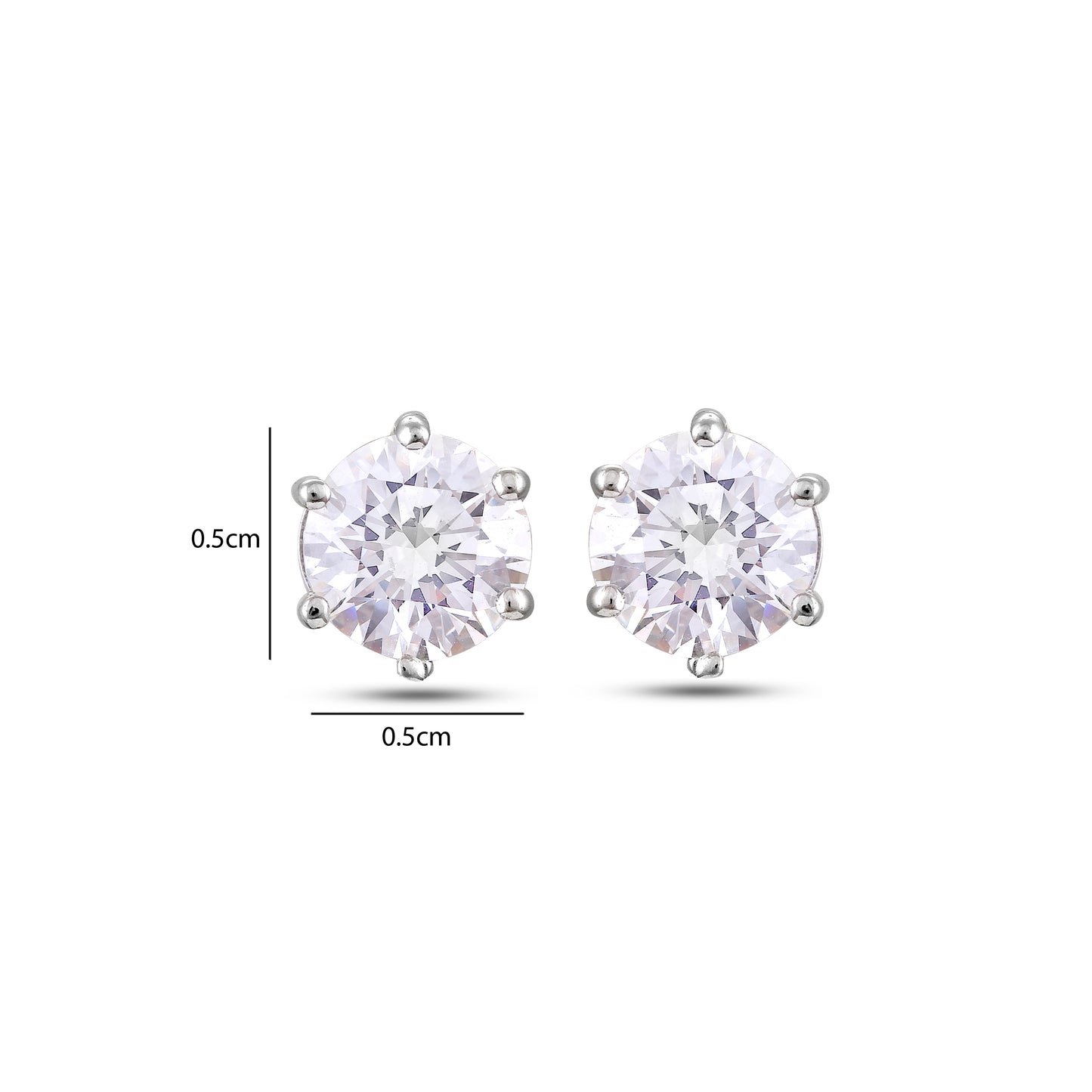 2 ct Solitaire Earring