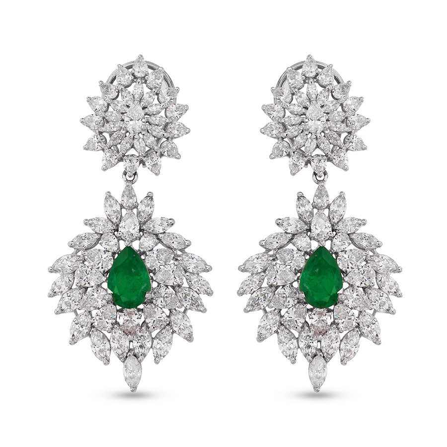 Mystic Shape Emerald Dangler