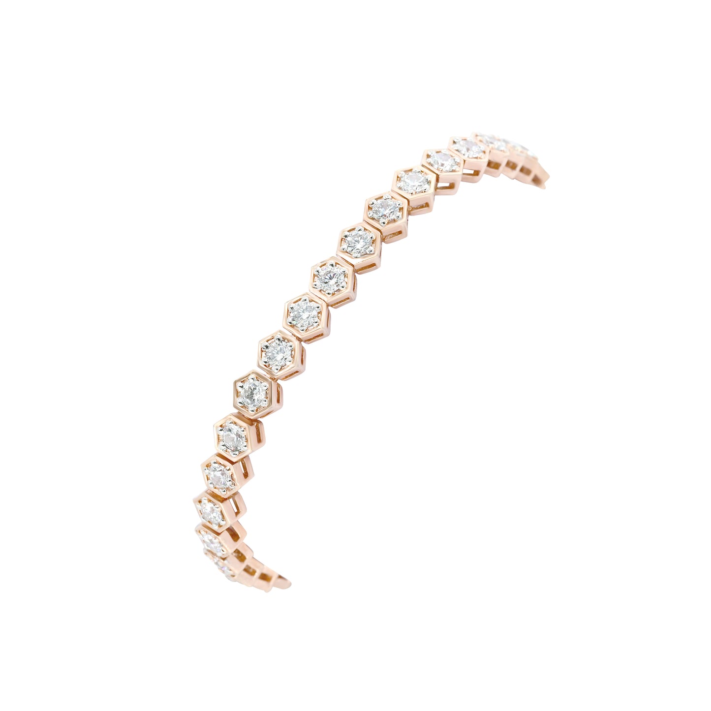 Hexastone Tennis Bracelet