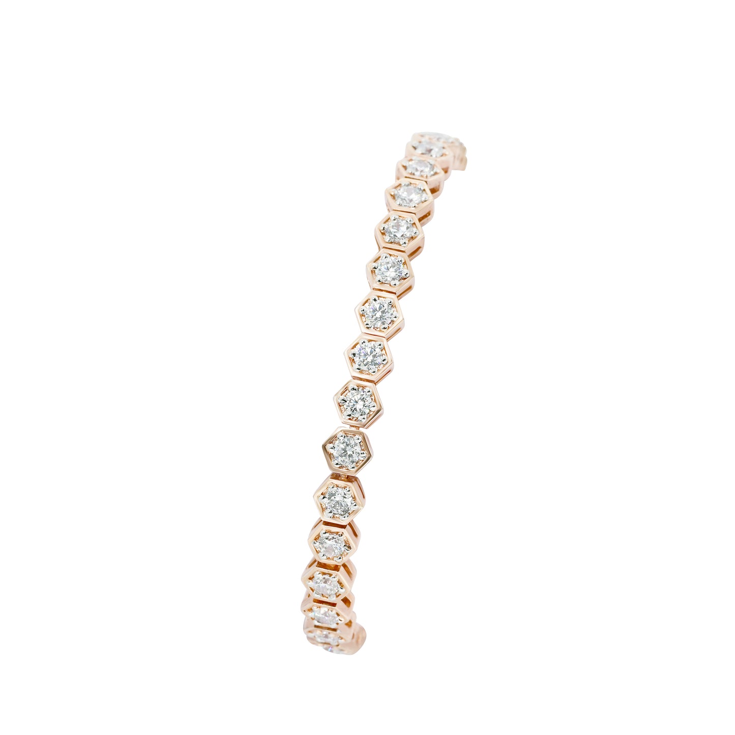 Hexastone Tennis Bracelet