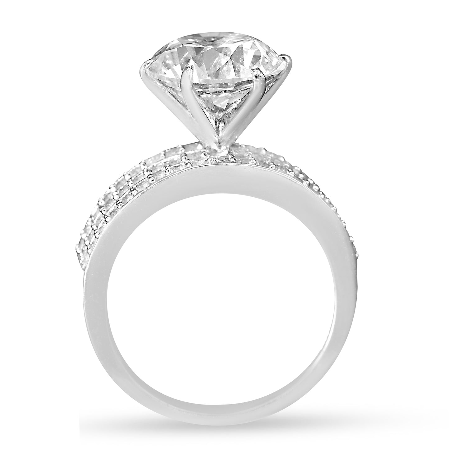 Radiant Elegance  3 ct Solitaire Ring