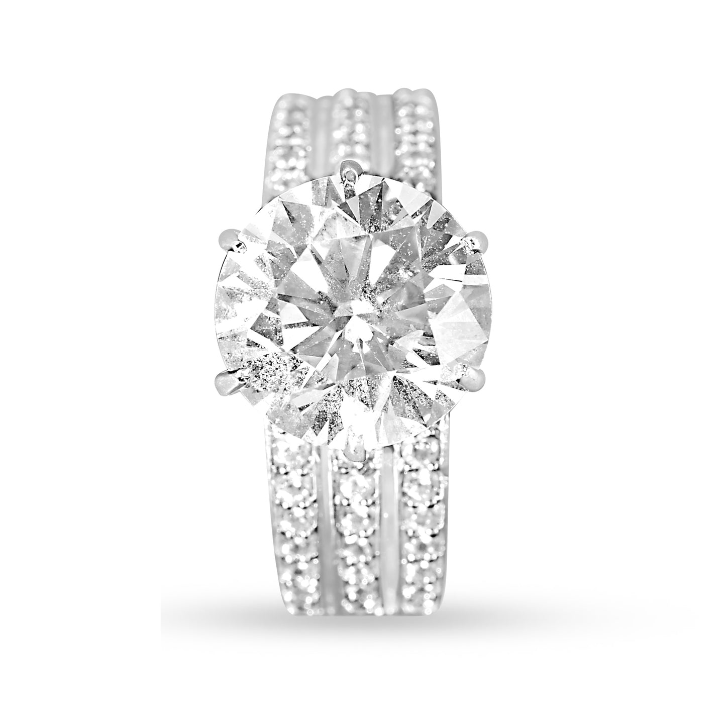 Radiant Elegance  3 ct Solitaire Ring