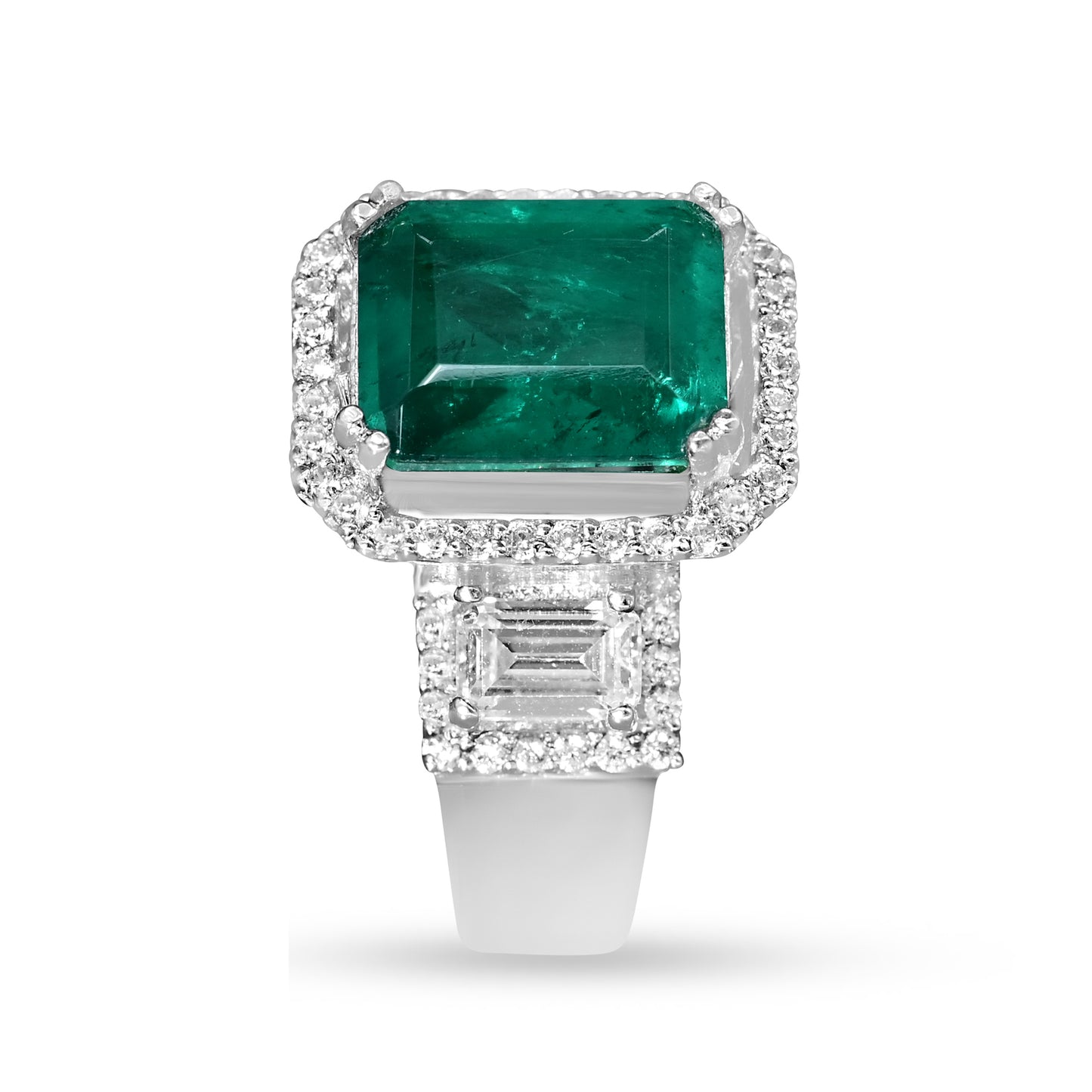 Royal Green Emerald Cocktail Ring