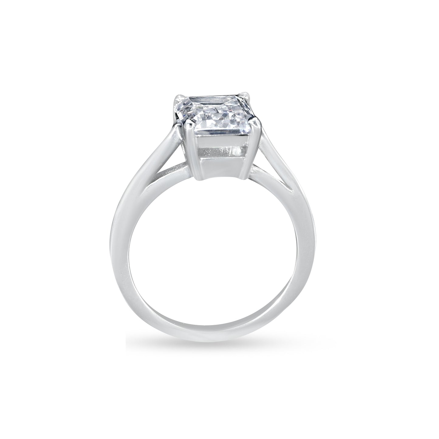 Pure Brilliance Emerald-Cut Ring