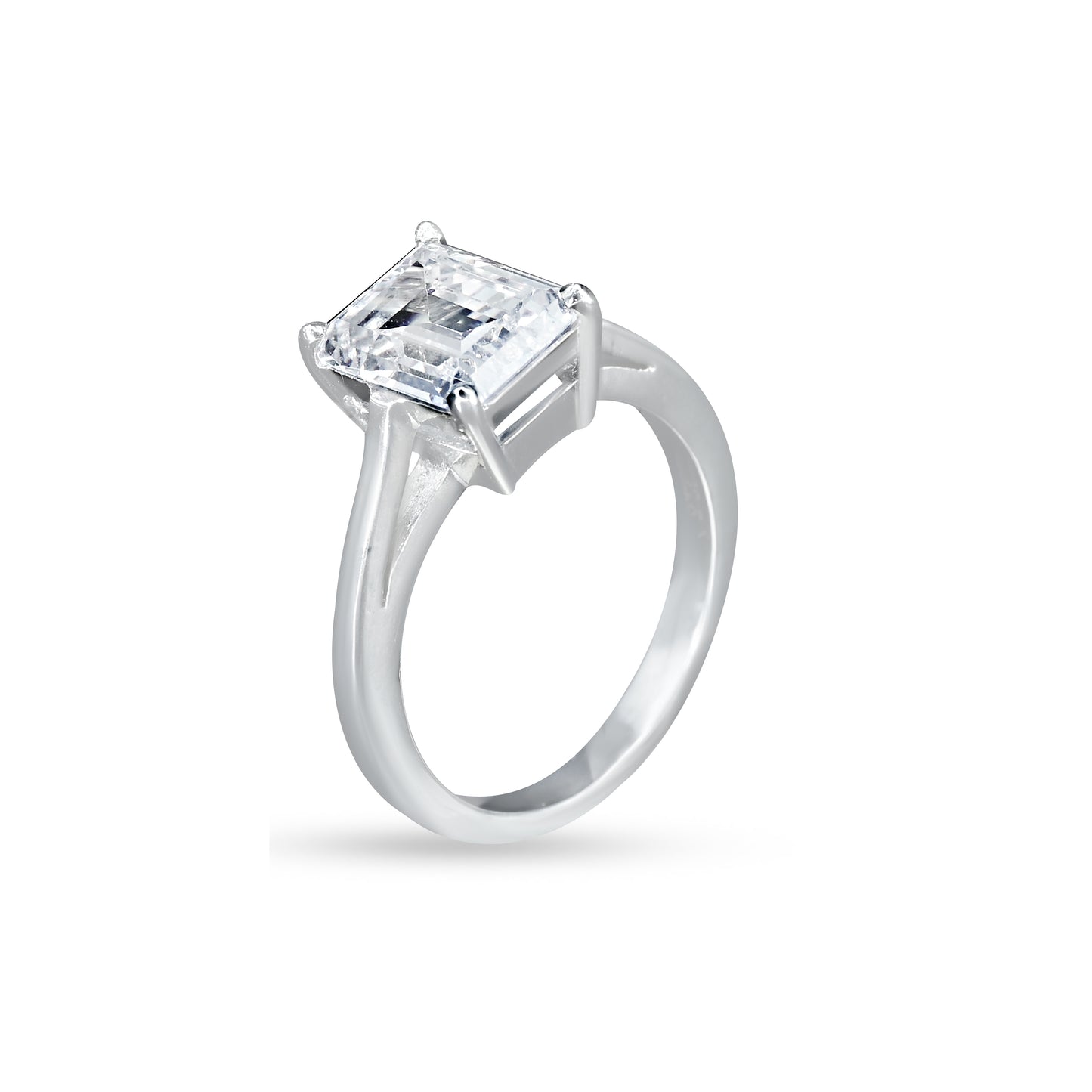 Pure Brilliance Emerald-Cut Ring