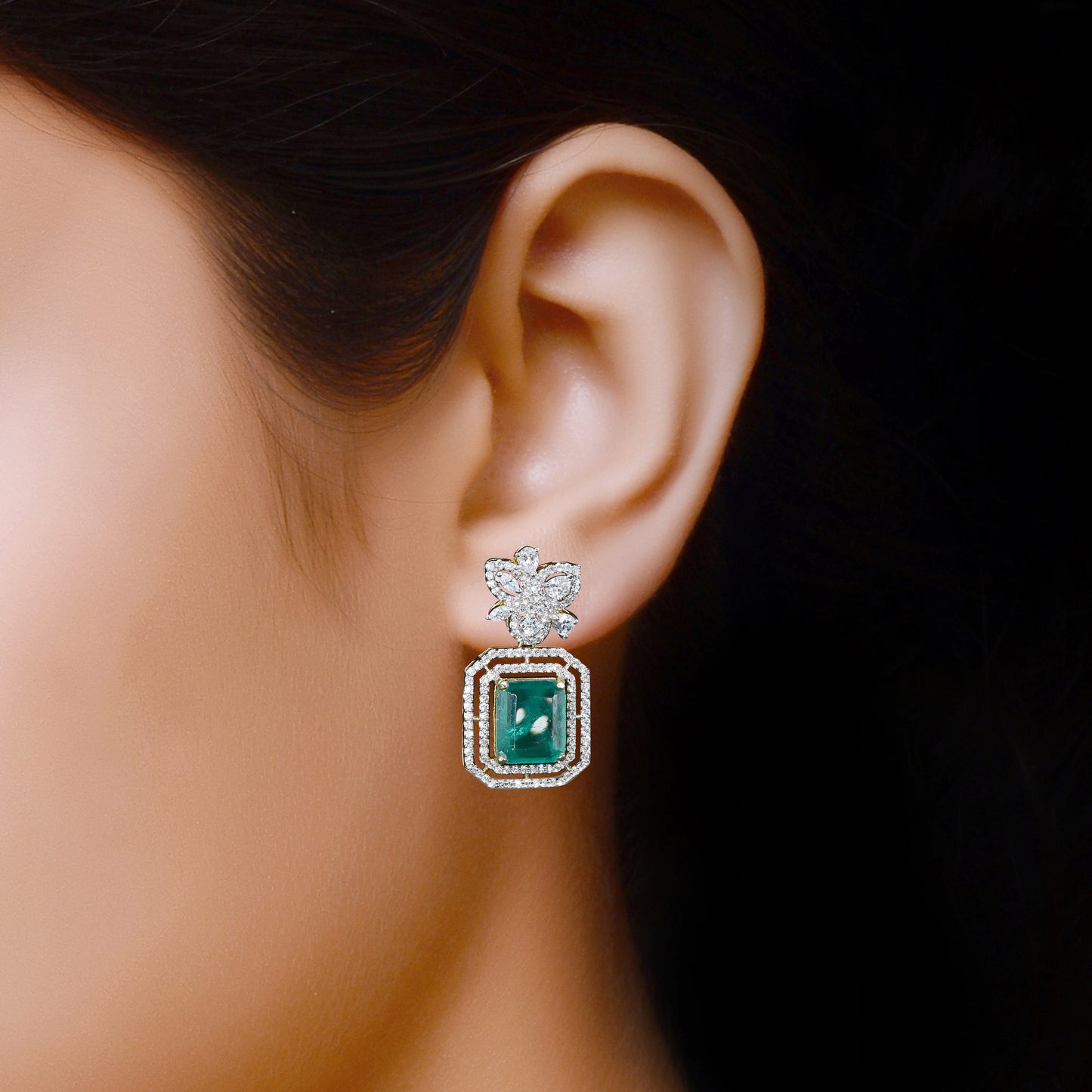 Emerald Allure Earrings